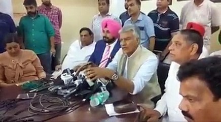 Navjot singh ji Sidhu & PPCC chief Shri Sunil Jakhar  in an interaction with media