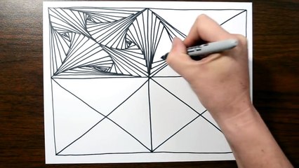 Sketch Doodle Line Illusion Technique #6