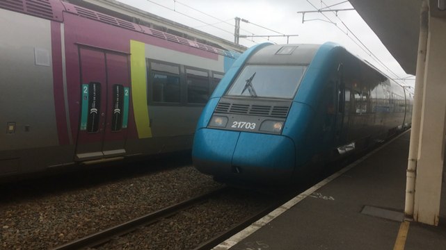 Arrivée du TER en provenance de Nantes