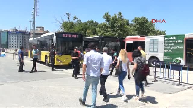 Gezi Parkı Yaya Giriş Çıkışına Kapatıldı