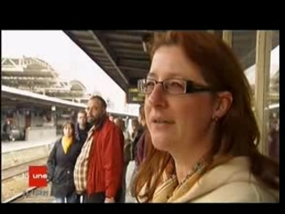 JT RTBf 19/10/2007 - Service minimum à la SNCB