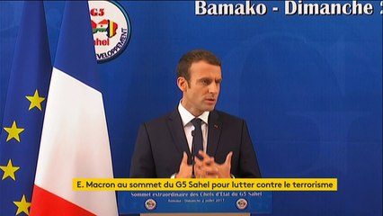Macron "confirme le soutien de la France" à l'opération antiterroriste du G5 Sahel