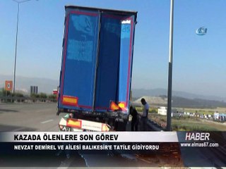 Otobandaki kazada ölenler son yolculuğuna uğurlandı ...