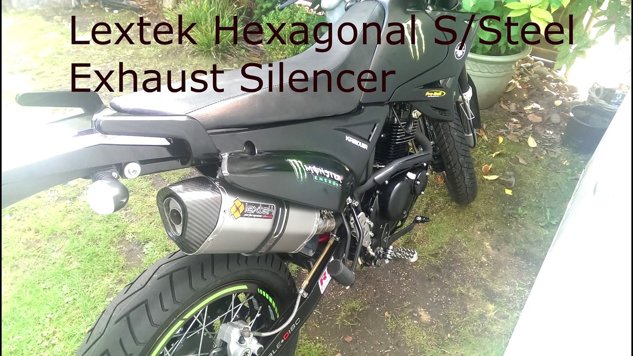 -Kreidler SuperMoto 125 DD- Sport Exhaust-Auspuff Lextek SoundTest !