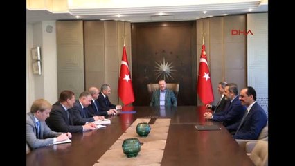 Cumhurbaşkanı Erdoğan, Rusya Savunma Bakanı Şoygu'yu Kabul Ediyor