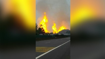 La explosión del gasoducto en China deja 8 muertos y decenas de heridos
