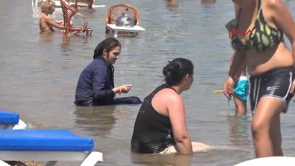 Bodrum'da Sıcak Nedeniyle Sokaklar Boşaldı, Plajlar Doldu