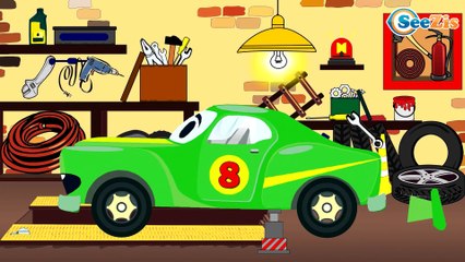 Download Video: Caricaturas de carros infantiles - Carros de Carreras, Coche de Policía - Videos Para Niños