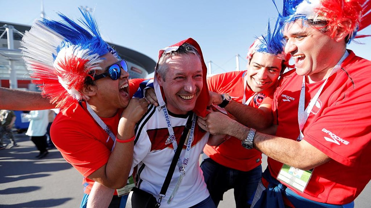 ConfedCup: Chilenische Fans im Finalfieber