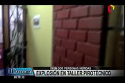 SJL: al menos dos heridos tras explosión en taller de artefactos pirotécnicos