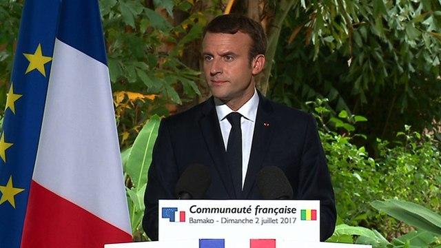Discours d'Emmanuel Macron devant la communauté française du Mali