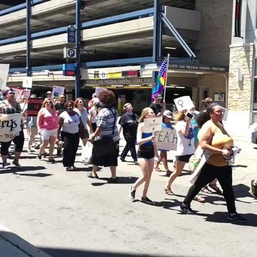 Demonstrators March for Trump Impeachment in Ann Arbor