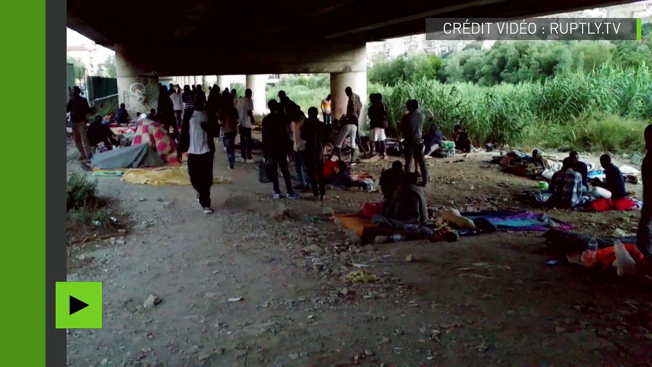 Vintimille : un camp de réfugiés de fortune à deux pas de la frontière française