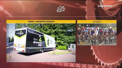 Tour de France: Dimension Data'nın takım asistanı Jenny WonderWoman ile tanışın