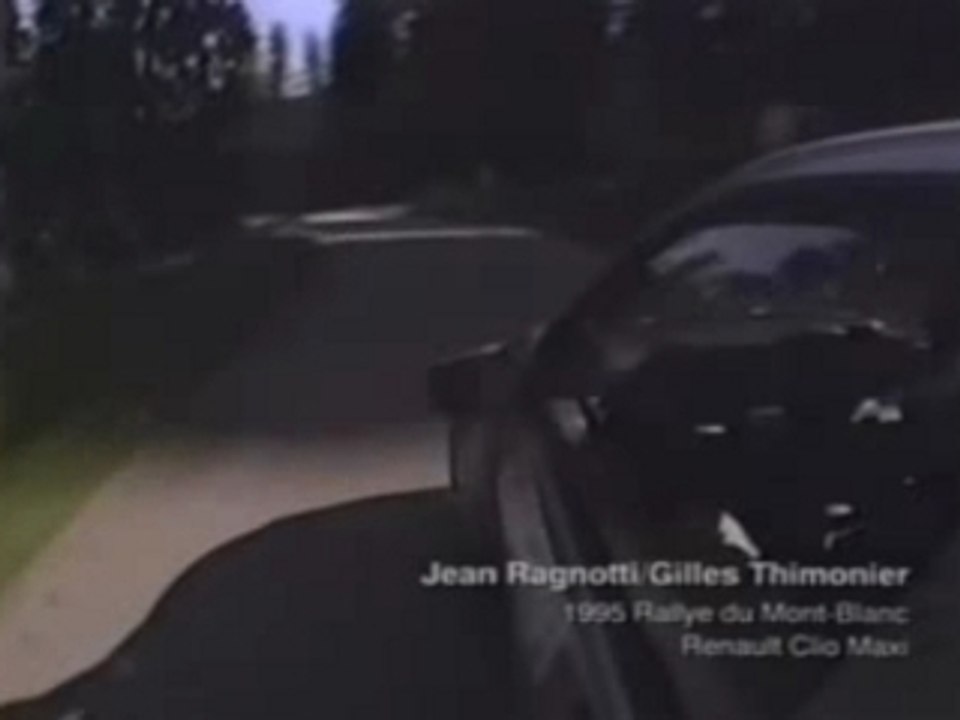 Caméra Embarquée Rallye Ragnotti - Renault Clio Maxi -