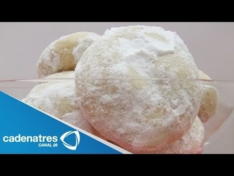 Receta para preparar polvorones Galletas de novia . Receta de polvorones / Galletas de novia