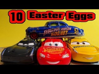Pixar Cars 3 Easter Eggs our Top 10 list with #95 Lightning McQueen and Jackson Storm