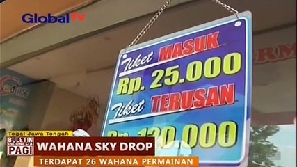 Download Video: Wahana Sky Drop Jadi Destinasi Wisatawan di Kota Tegal