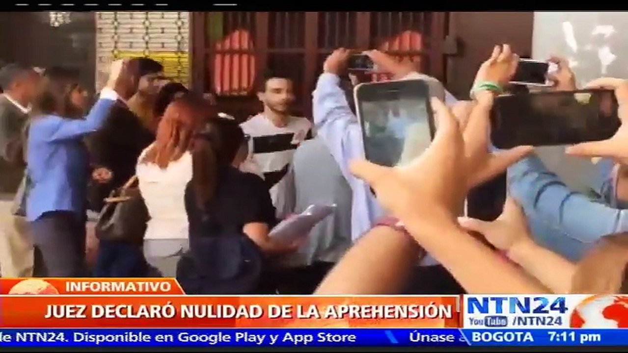 Tribunal dicta libertad para los estudiantes universitarios detenidos durante las protestas el jueves en Caracas