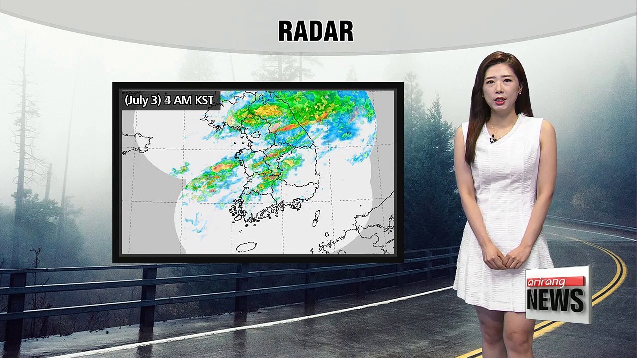 Heavy rainfall throughout the day