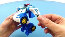 TOY UNBOXING - Robocar Poli Toy _ Deluxe dfgrTransformer Blue Robot