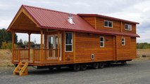 Classic Double Loft Park Model Home, Beautiful Tiny House Design