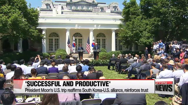 President Moon's trip to U.S. reaffirms South Korea-U.S. alliance, recovers trust