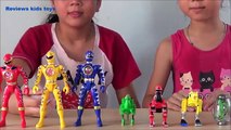Superhombre Aprender colores y números para Niños con color arroz juguetes dinosaurios vídeo para de