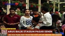 Stasiun Pasar Senen Masih Dipadati Pemudik Arus Balik Lebaran