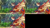 [Comparison] Monster Hunter Stories Ride On  モンスターハンターストーリーズ RIDE ON OP 1 - Raw [1080p]