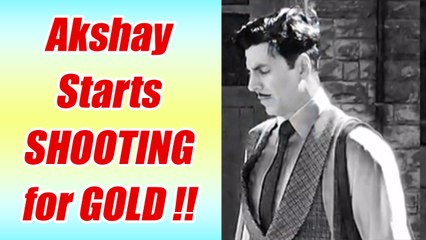 Akshay Kumar shares his first LOOK from GOLD; Watch | FilmiBeat