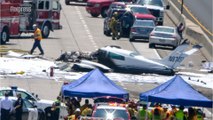 Crash spectaculaire d'un avion sur une autoroute près de Los Angeles