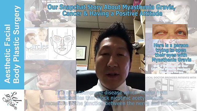 My Snapchat Story about Myasthenia Gravis, Cancer, & The Power of the Positive Attitude & Smiling