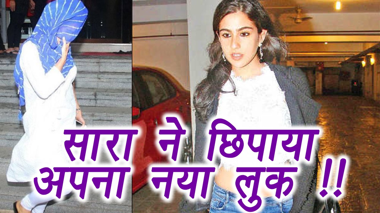 Sara Ali Khan spotted HIDING her Kedarnath LOOK; Watch | FilmiBeat