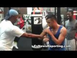 floyd mayweather sr speed drill with fes batista mayweather boxing gym EsNews Boxing