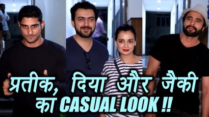 Diya Mirza, Prateek Babbar and Jacky Bhagnani CASUAL LOOK; Watch video | FilmiBeat