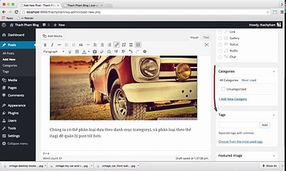 [WP cơ bản - 07] Cách đăng một bài viết