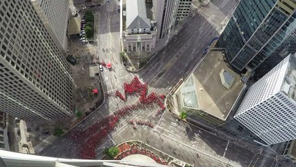Une feuille d'érable géante pour les 150 ans du Canada