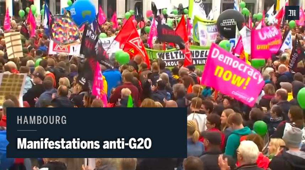Contre le sommet du G20, 10 000 manifestants