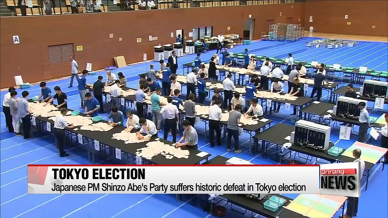 Japan's Shinzo Abe's Party Suffers Historic Defeat In Tokyo Election