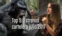 Top 5: Estrenos cartelera julio 2017