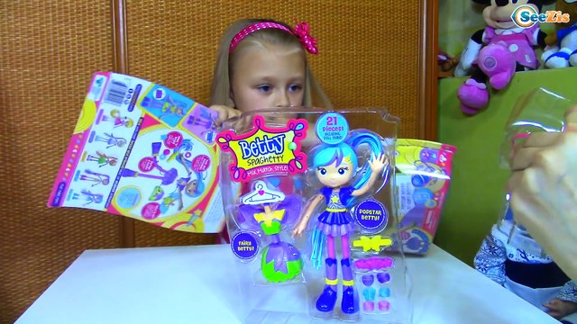 Кукла Трансформер Распаковка и Обзор Новая Игрушка - Поп Звезда Betty Spaghetty