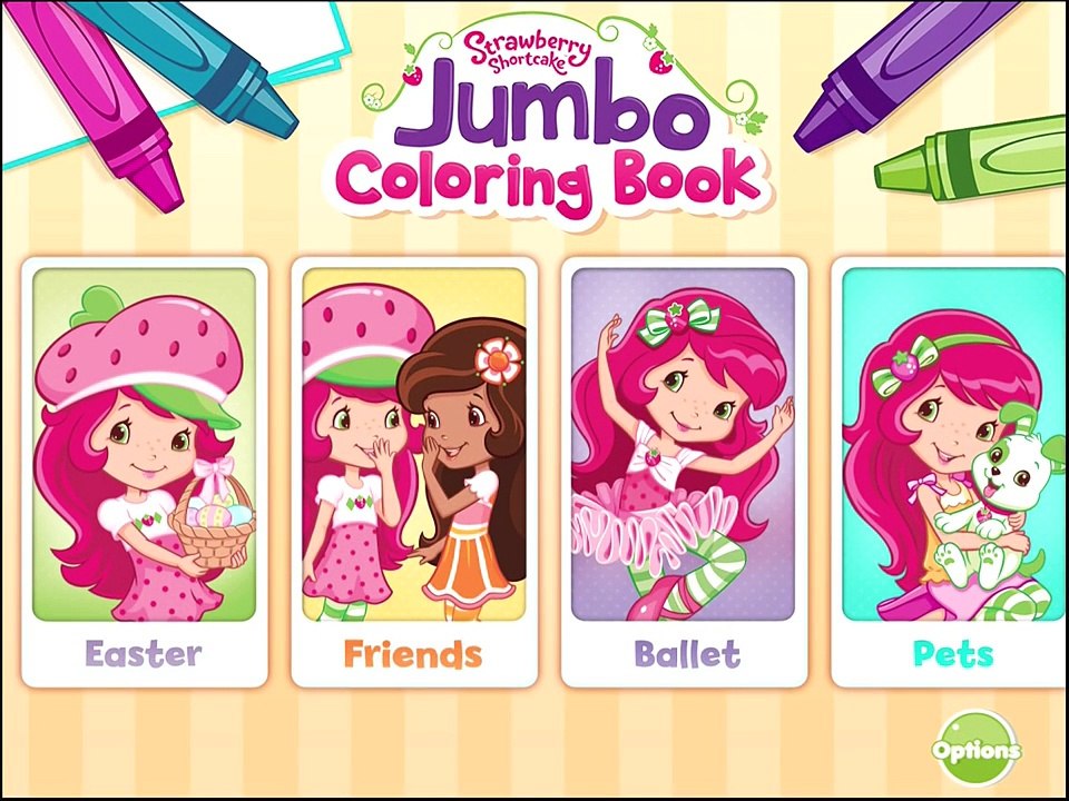 Emily Erdbeer App - Strawberry Shortcake Jumbo Coloring Book Malbuch | Beste Kinder Apps D