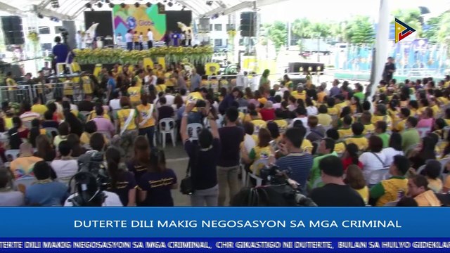 ATANGI ANG NEWS BREAK SA PTV DAVAO KARONG HAPON | Pres. Duterte, dili makig negosasyon sa mga kriminal