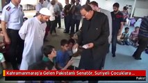 سيناتور باكستاني يوزع 100 ليرة تركية لكل طفل في مركز للإيواء بكهرمان مرعش