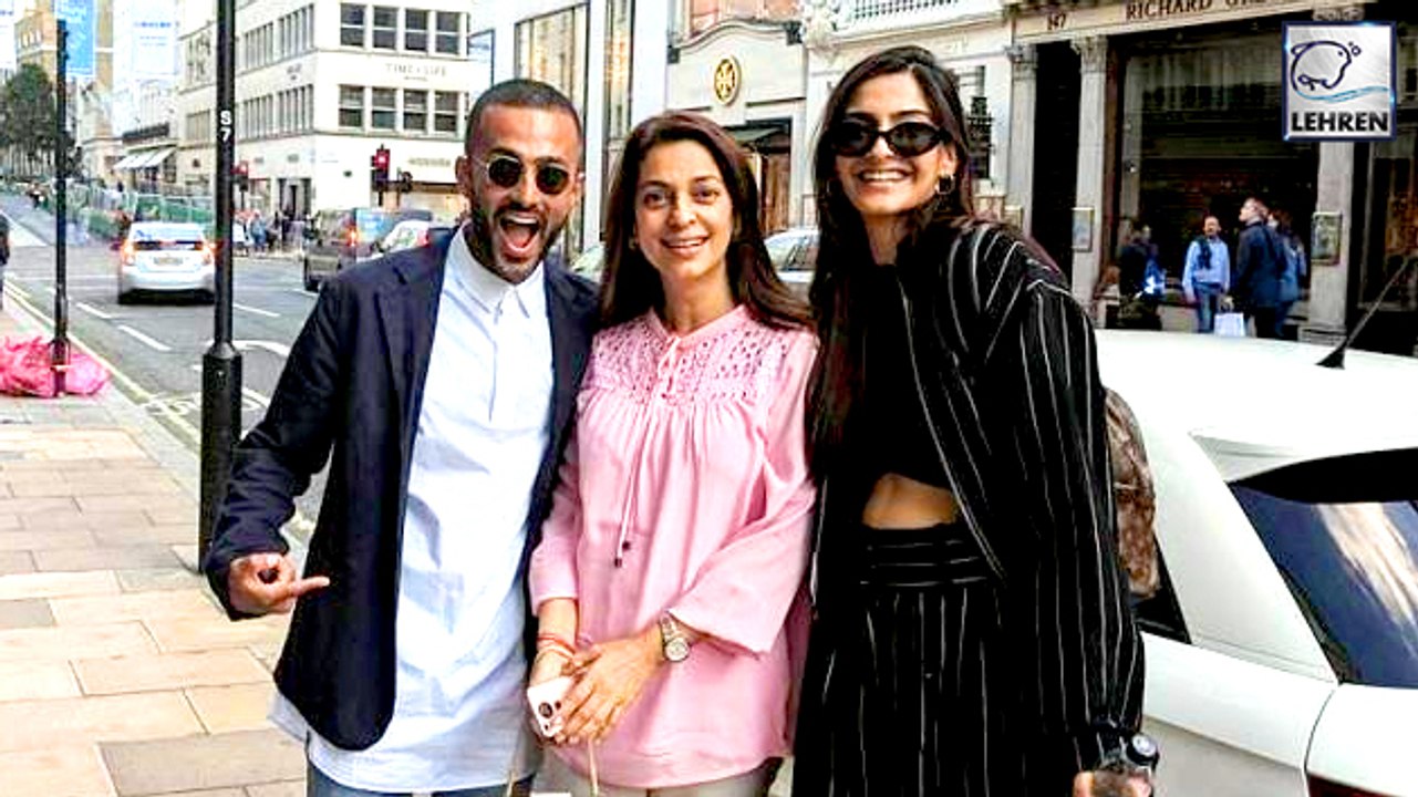 Sonam Kapoor With Boyfriend Anand Ahuja Surprised Juhi Chawla In London