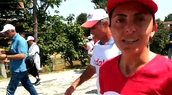 CHP'li Nurhayat Altaca Adalet Yürüyüşü'nde