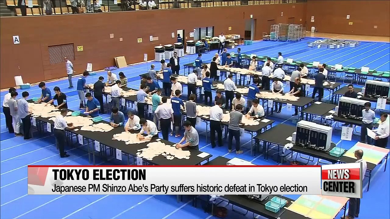 Japan's Shinzo Abe's Party Suffers Historic Defeat In Tokyo Election