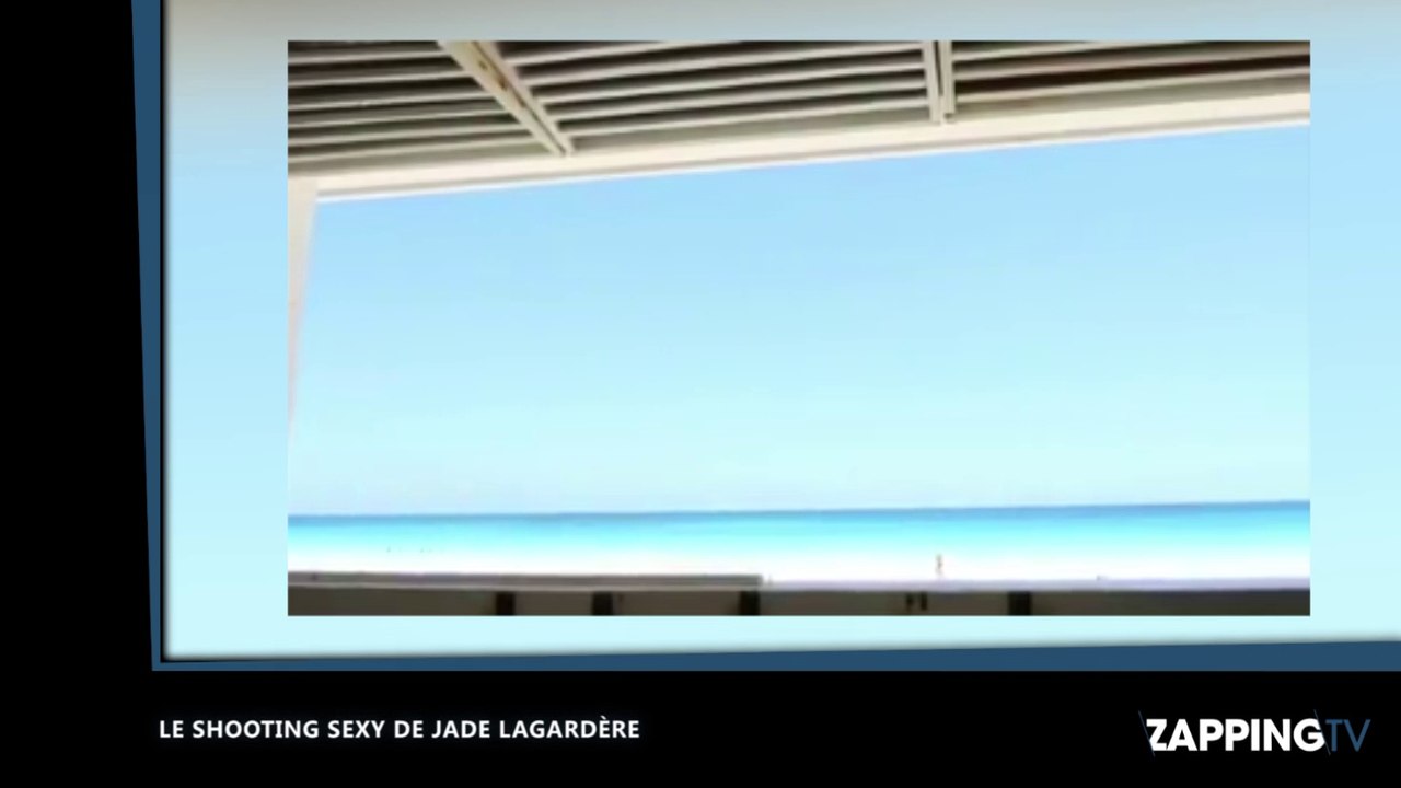Jade Lagardère ultra sexy, elle dévoile sa poitrine sous une chemise mouillée