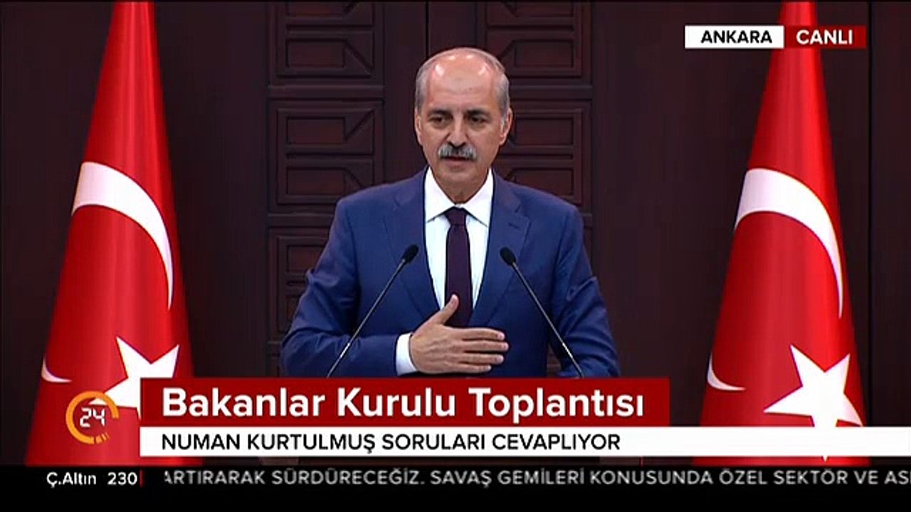 Numan Kurtulmuş darbe girişimine ilişkin: O hain teşebbüsün kenarında,kıyısında,köşesinde olan herkesi lanetliyoruz
